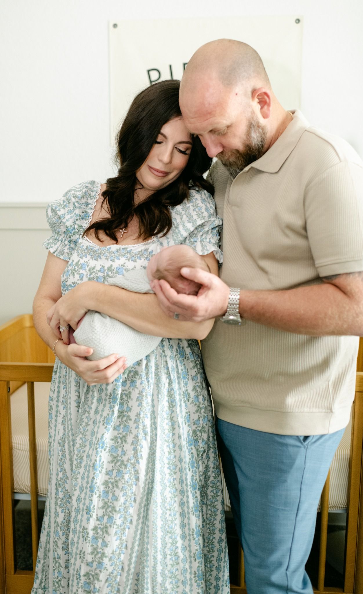 In-home newborn session in Lakeland FL nursery lifestyle photography